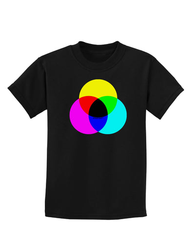 CMYK Color Model Childrens Dark T-Shirt by TooLoud-Childrens T-Shirt-TooLoud-Black-X-Small-Davson Sales