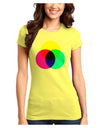 CMYK Color Model Juniors Petite T-Shirt by TooLoud-T-Shirts Juniors Tops-TooLoud-Yellow-Juniors Fitted X-Small-Davson Sales