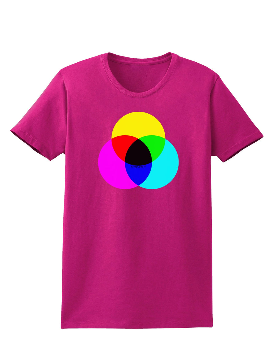 CMYK Color Model Womens Dark T-Shirt by TooLoud-Womens T-Shirt-TooLoud-Black-X-Small-Davson Sales