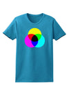 CMYK Color Model Womens Dark T-Shirt by TooLoud-Womens T-Shirt-TooLoud-Turquoise-X-Small-Davson Sales