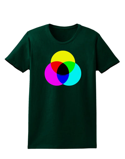 CMYK Color Model Womens Dark T-Shirt by TooLoud-Womens T-Shirt-TooLoud-Forest-Green-Small-Davson Sales