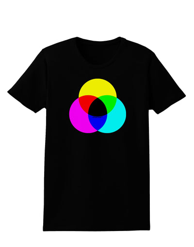 CMYK Color Model Womens Dark T-Shirt by TooLoud-Womens T-Shirt-TooLoud-Black-X-Small-Davson Sales