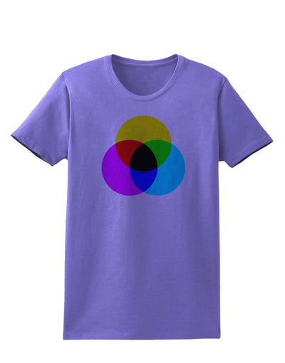 CMYK Color Model Womens T-Shirt by TooLoud-Womens T-Shirt-TooLoud-Violet-X-Small-Davson Sales