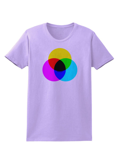 CMYK Color Model Womens T-Shirt by TooLoud-Womens T-Shirt-TooLoud-Lavender-X-Small-Davson Sales