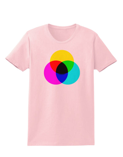 CMYK Color Model Womens T-Shirt by TooLoud-Womens T-Shirt-TooLoud-PalePink-X-Small-Davson Sales