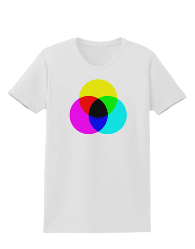 CMYK Color Model Womens T-Shirt by TooLoud-Womens T-Shirt-TooLoud-White-X-Small-Davson Sales