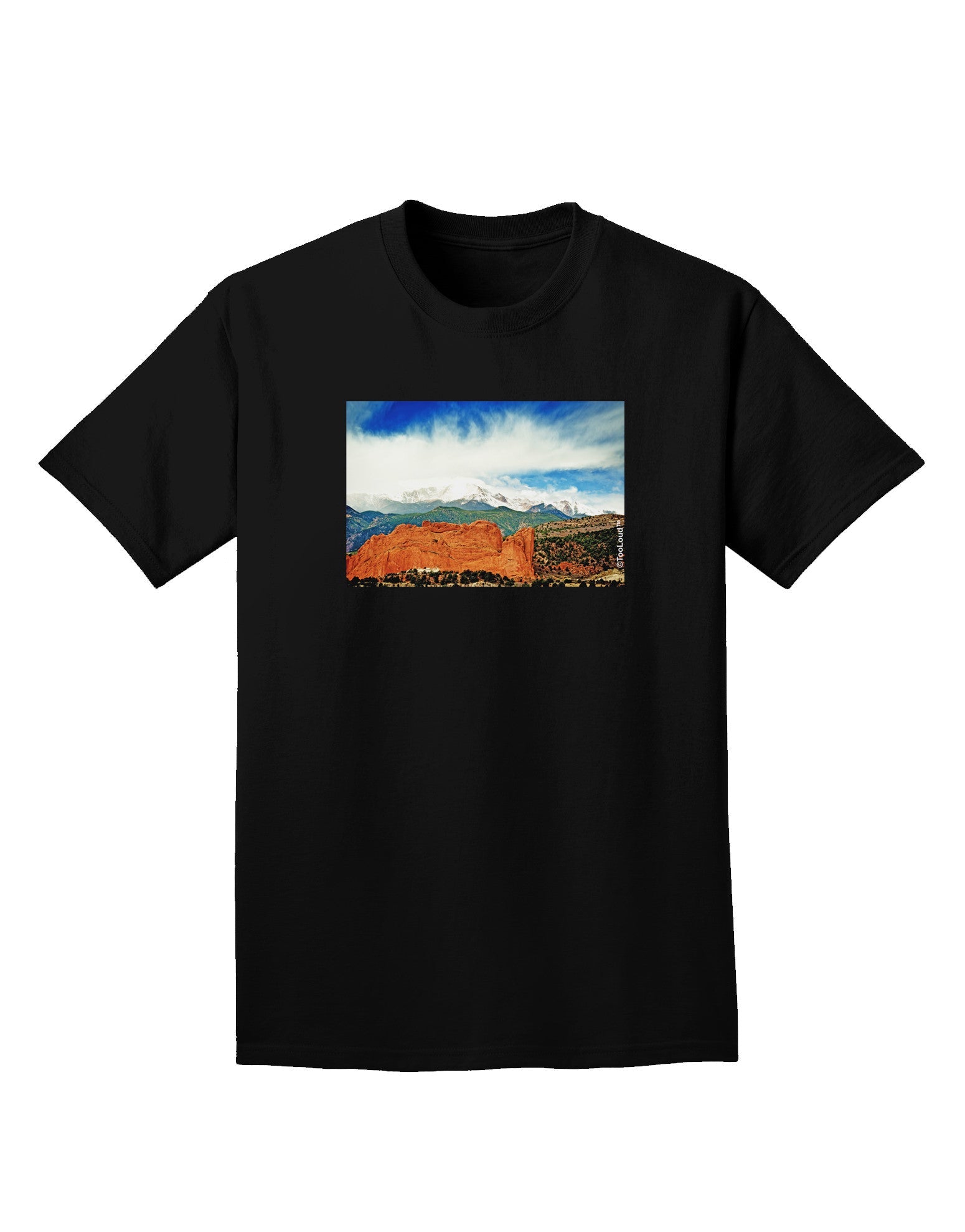 CO Beautiful View Adult Dark T-Shirt-Mens T-Shirt-TooLoud-Black-Small-Davson Sales