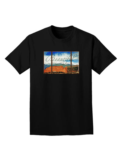 CO Beautiful View Text Adult Dark T-Shirt-Mens T-Shirt-TooLoud-Black-Small-Davson Sales