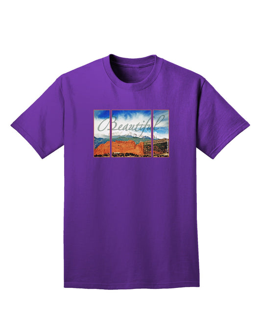 CO Beautiful View Text Adult Dark T-Shirt-Mens T-Shirt-TooLoud-Purple-Small-Davson Sales
