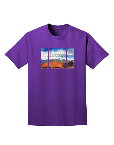 CO Beautiful View Text Adult Dark T-Shirt-Mens T-Shirt-TooLoud-Purple-Small-Davson Sales