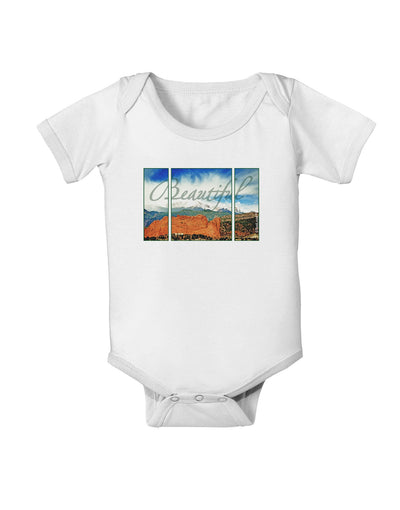 CO Beautiful View Text Baby Romper Bodysuit-Baby Romper-TooLoud-White-06-Months-Davson Sales