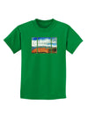 CO Beautiful View Text Childrens Dark T-Shirt-Childrens T-Shirt-TooLoud-Kelly-Green-X-Small-Davson Sales