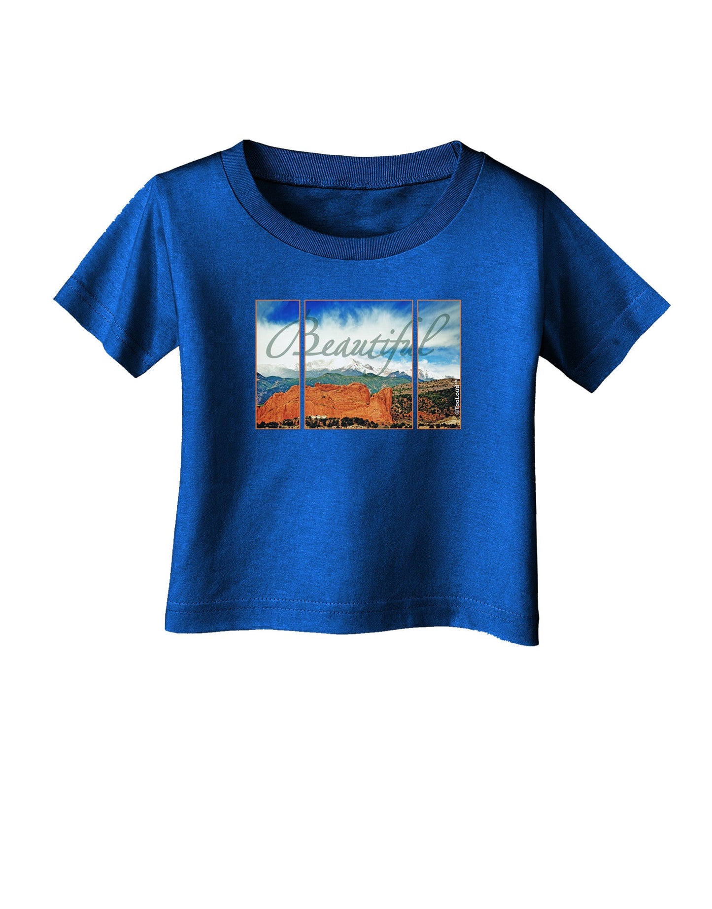 CO Beautiful View Text Infant T-Shirt Dark-Infant T-Shirt-TooLoud-Royal-Blue-06-Months-Davson Sales