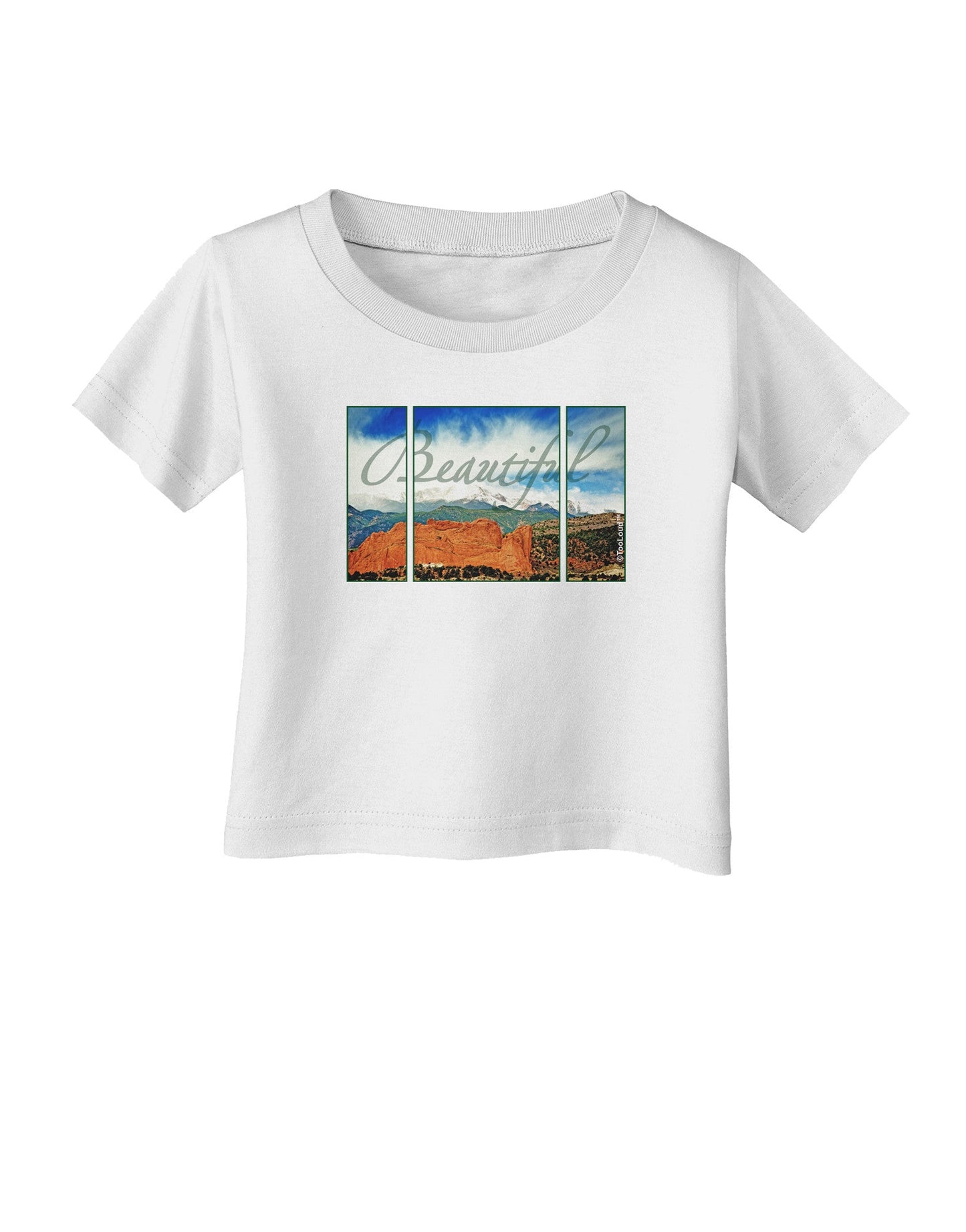 CO Beautiful View Text Infant T-Shirt-Infant T-Shirt-TooLoud-White-06-Months-Davson Sales