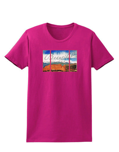 CO Beautiful View Text Womens Dark T-Shirt-Womens T-Shirt-TooLoud-Hot-Pink-Small-Davson Sales