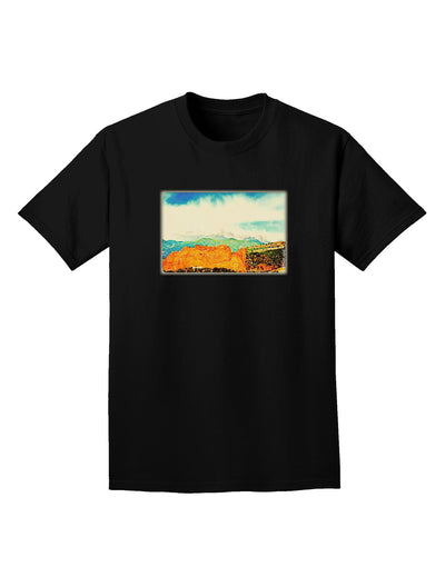 CO Beautiful View Watercolor Adult Dark T-Shirt-Mens T-Shirt-TooLoud-Black-Small-Davson Sales