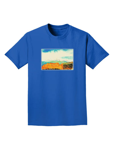 CO Beautiful View Watercolor Adult Dark T-Shirt-Mens T-Shirt-TooLoud-Royal-Blue-Small-Davson Sales