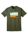 CO Beautiful View Watercolor Adult Dark T-Shirt-Mens T-Shirt-TooLoud-Military-Green-Small-Davson Sales
