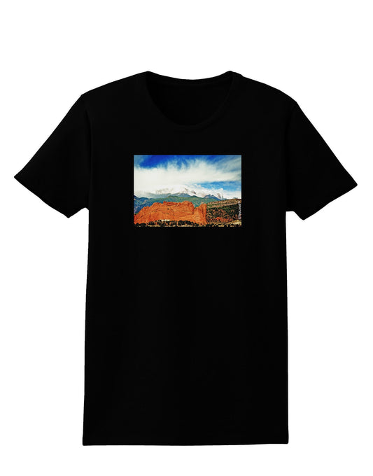 CO Beautiful View Womens Dark T-Shirt-Womens T-Shirt-TooLoud-Black-X-Small-Davson Sales