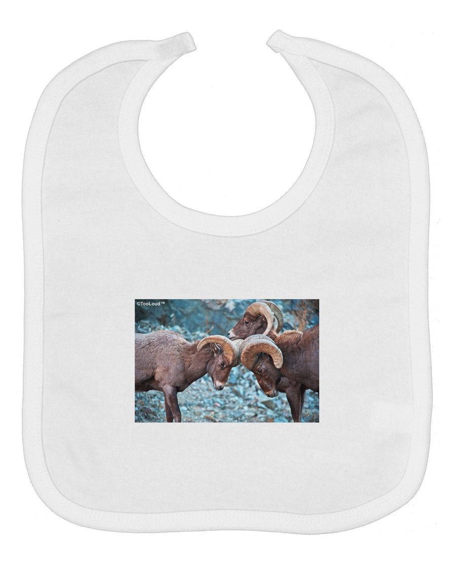 CO Bighorn Head Butt Baby Bib