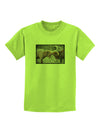 CO Bighorn Head Butt Desaturated Childrens T-Shirt-Childrens T-Shirt-TooLoud-Lime-Green-X-Small-Davson Sales