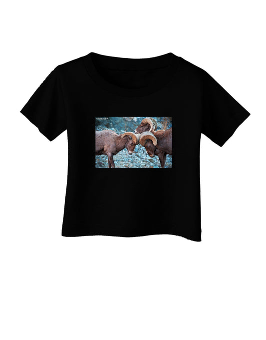CO Bighorn Head Butt Infant T-Shirt Dark-Infant T-Shirt-TooLoud-Black-06-Months-Davson Sales