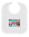 CO Bighorn Head Butt Watercolor Baby Bib