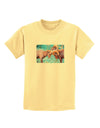 CO Bighorn Head Butt Watercolor Childrens T-Shirt-Childrens T-Shirt-TooLoud-Daffodil-Yellow-X-Small-Davson Sales