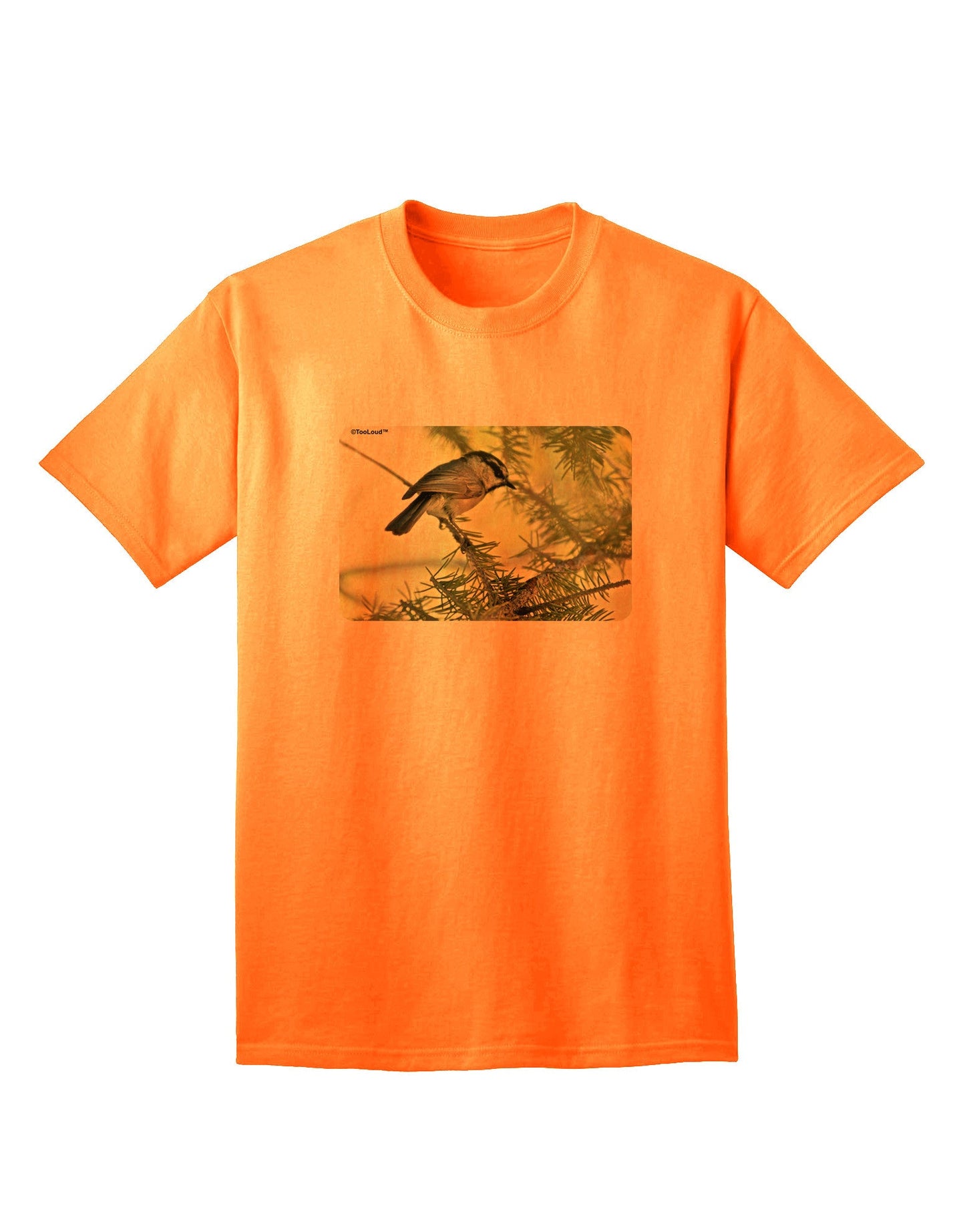 CO Chickadee Premium Adult T-Shirt Collection-Mens T-shirts-TooLoud-Neon-Orange-Small-Davson Sales
