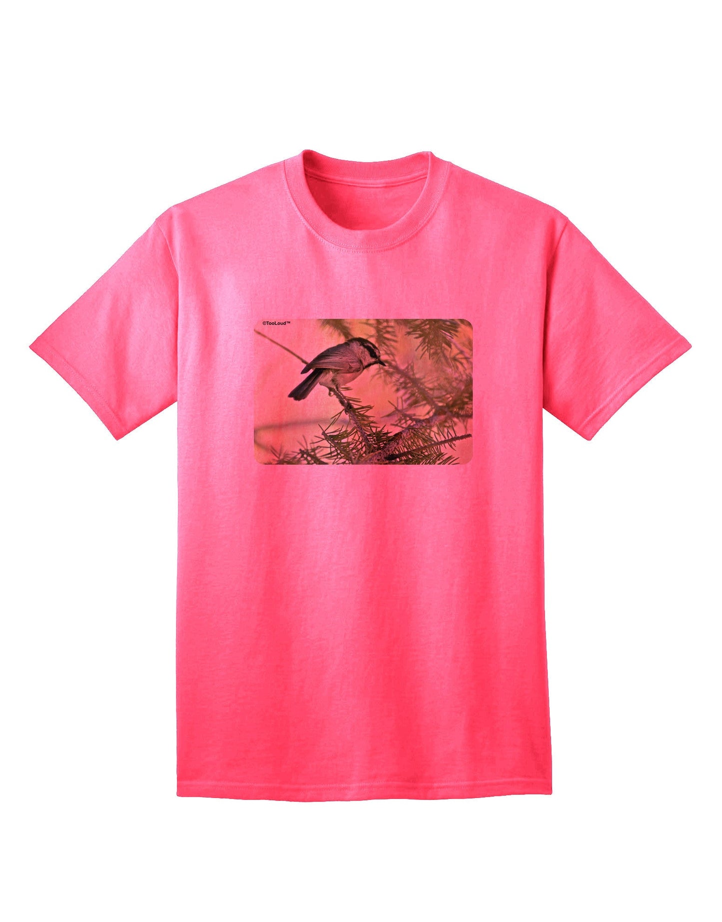 CO Chickadee Premium Adult T-Shirt Collection-Mens T-shirts-TooLoud-Neon-Pink-Small-Davson Sales