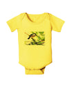 CO Chickadee Watercolor Baby Romper Bodysuit-Baby Romper-TooLoud-Yellow-06-Months-Davson Sales