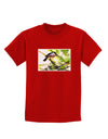 CO Chickadee Watercolor Childrens Dark T-Shirt-Childrens T-Shirt-TooLoud-Red-X-Small-Davson Sales