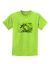 CO Chickadee Watercolor Childrens T-Shirt-Childrens T-Shirt-TooLoud-Lime-Green-X-Small-Davson Sales