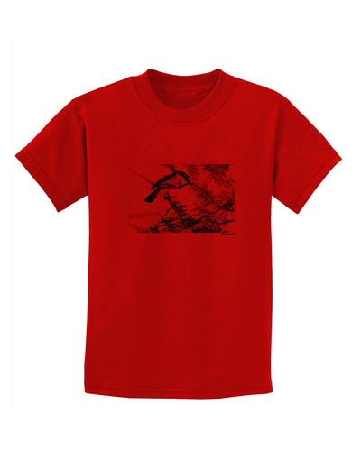 CO Chickadee Watercolor Childrens T-Shirt-Childrens T-Shirt-TooLoud-Red-X-Small-Davson Sales