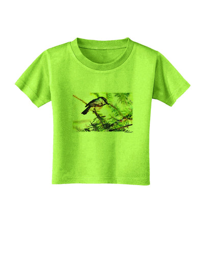 CO Chickadee Watercolor Toddler T-Shirt-Toddler T-Shirt-TooLoud-Lime-Green-2T-Davson Sales