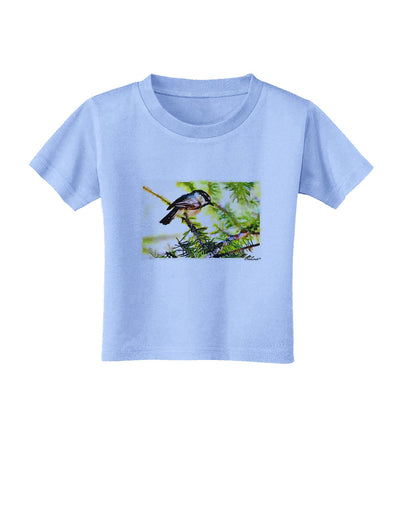 CO Chickadee Watercolor Toddler T-Shirt-Toddler T-Shirt-TooLoud-Aquatic-Blue-2T-Davson Sales