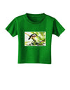 CO Chickadee Watercolor Toddler T-Shirt Dark-Toddler T-Shirt-TooLoud-Clover-Green-2T-Davson Sales