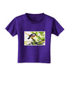 CO Chickadee Watercolor Toddler T-Shirt Dark-Toddler T-Shirt-TooLoud-Purple-2T-Davson Sales