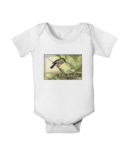 CO Chickadee with Text Baby Romper Bodysuit-Baby Romper-TooLoud-White-06-Months-Davson Sales