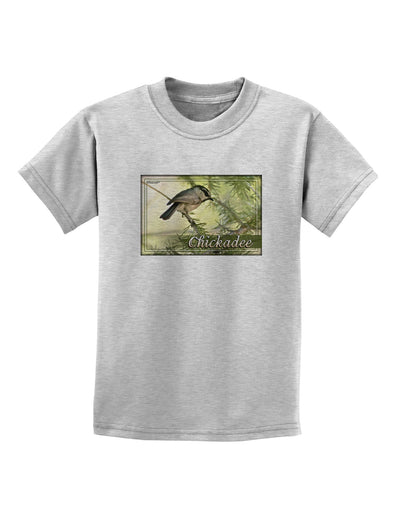 CO Chickadee with Text Childrens T-Shirt-Childrens T-Shirt-TooLoud-AshGray-X-Small-Davson Sales