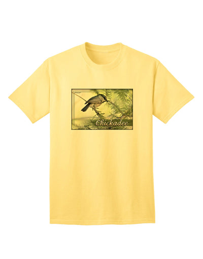 CO Chickadee with Text - Premium Adult T-Shirt Collection-Mens T-shirts-TooLoud-Yellow-Small-Davson Sales