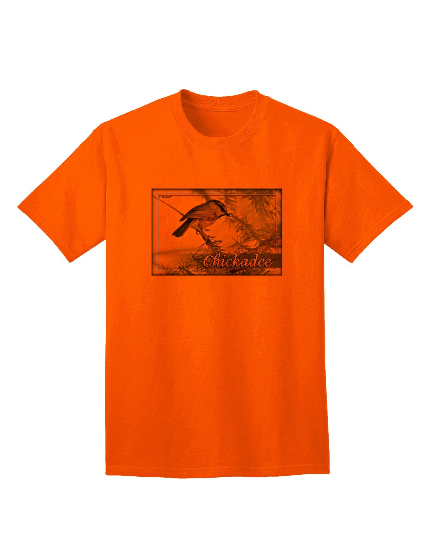 CO Chickadee with Text - Premium Adult T-Shirt Collection-Mens T-shirts-TooLoud-Orange-Small-Davson Sales