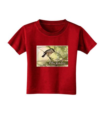 CO Chickadee with Text Toddler T-Shirt Dark-Toddler T-Shirt-TooLoud-Red-2T-Davson Sales