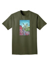CO Cliffside Tree Adult Dark T-Shirt-Mens T-Shirt-TooLoud-Military-Green-Small-Davson Sales