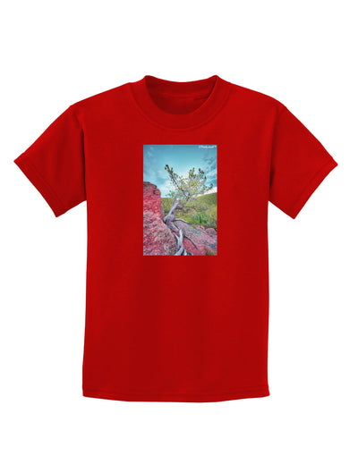 CO Cliffside Tree Childrens Dark T-Shirt-Childrens T-Shirt-TooLoud-Red-X-Small-Davson Sales