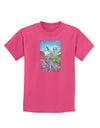 CO Cliffside Tree Childrens Dark T-Shirt-Childrens T-Shirt-TooLoud-Sangria-X-Small-Davson Sales