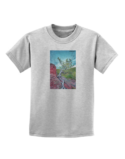 CO Cliffside Tree Childrens T-Shirt-Childrens T-Shirt-TooLoud-AshGray-X-Small-Davson Sales