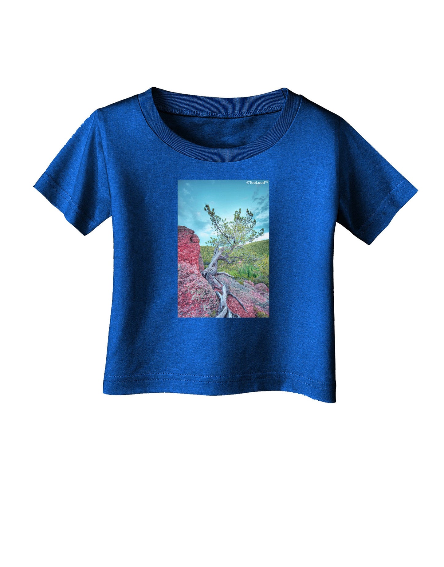 CO Cliffside Tree Infant T-Shirt Dark-Infant T-Shirt-TooLoud-Royal-Blue-06-Months-Davson Sales