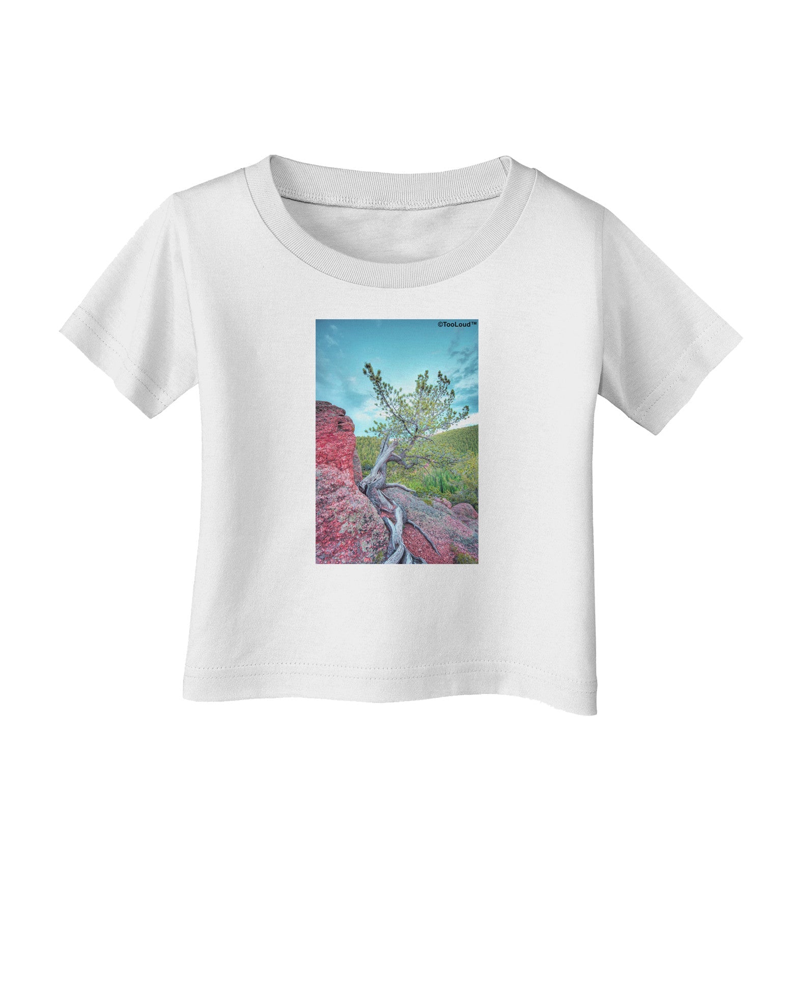 CO Cliffside Tree Infant T-Shirt-Infant T-Shirt-TooLoud-White-06-Months-Davson Sales