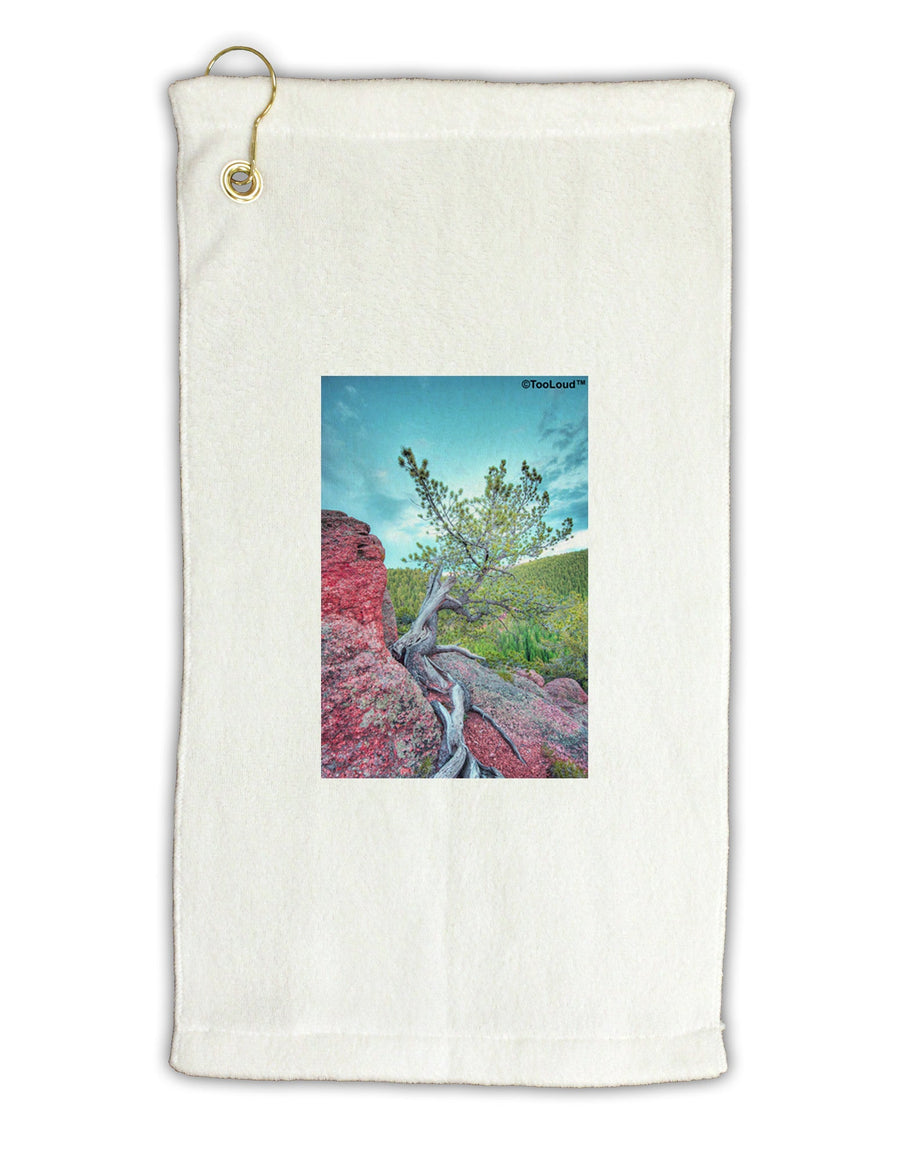 CO Cliffside Tree Micro Terry Gromet Golf Towel 16 x 25 inch-Golf Towel-TooLoud-White-Davson Sales